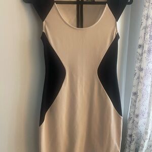 Express Black and Cream Mini Dress